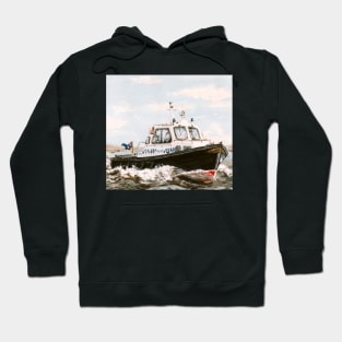 Thames Police Boat 1980s Hoodie